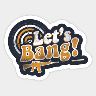 Funny Valentine's Day - Let's Bang Sticker